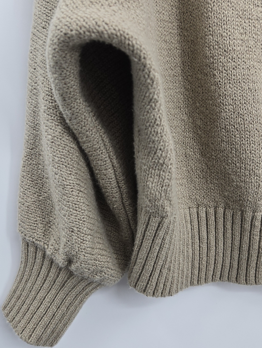 Brochu Walker Sweater Marlowe Taupe Tan‎ Cotton Cropped Henley - Picture 7 of 15